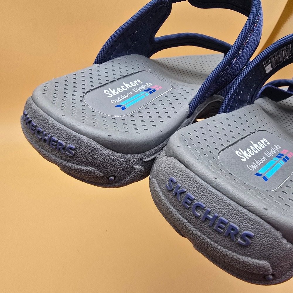 Skechers Trail Women's Size 6 M Navy Blue Outdoor Sandals Machine Washable Vegan - Picture 9 of 14